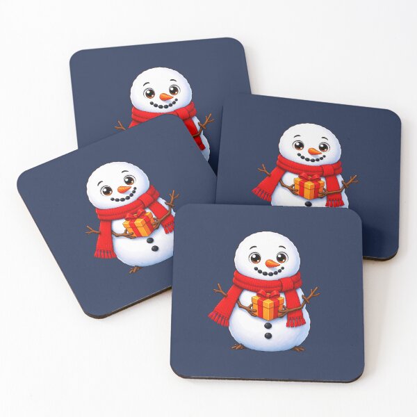 Item preview, Cute Snowman with Red Scarf and Gift designed and sold by LV-creator.