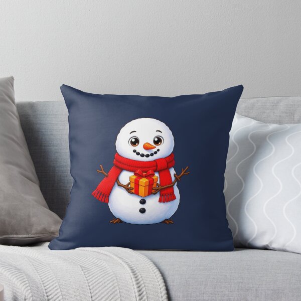 Item preview, Cute Snowman with Red Scarf and Gift designed and sold by LV-creator.