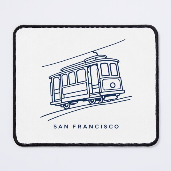 Item preview, San Francisco Cable Car Minimal Line Art | Vintage Travel Design designed and sold by Globalcitytees.