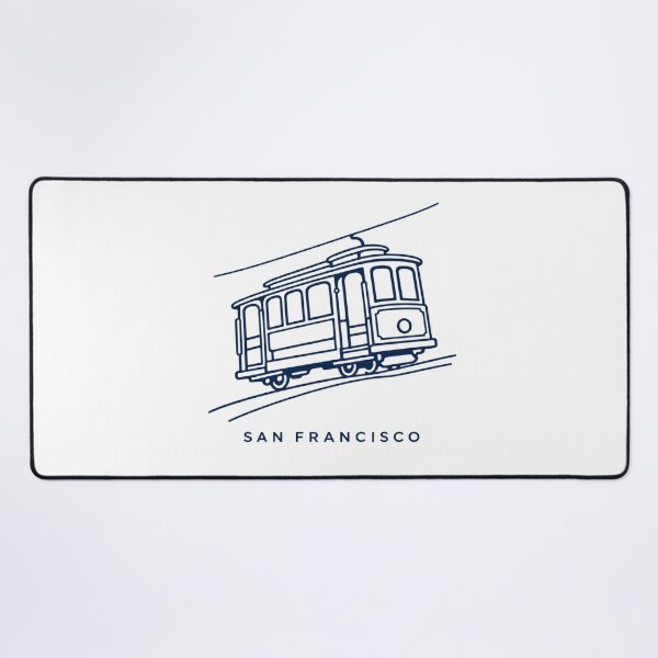 Item preview, San Francisco Cable Car Minimal Line Art | Vintage Travel Design designed and sold by Globalcitytees.