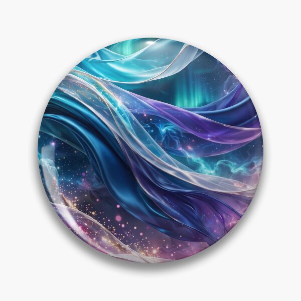 Item preview, Celestial Silk - Luminous Ribbons of the Cosmos designed and sold by DreamyWallVibes.