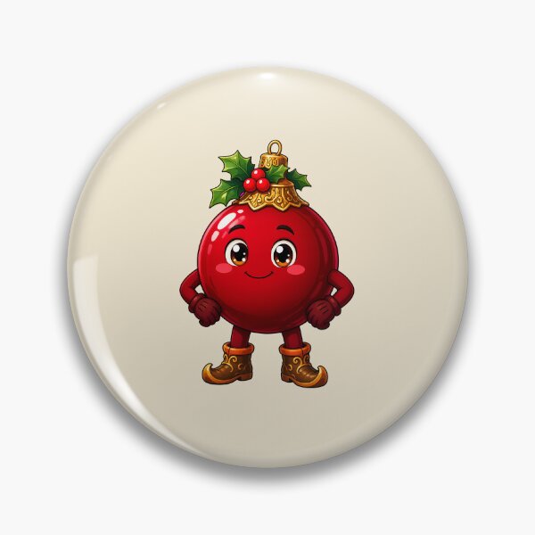 Item preview, Happy Red Christmas Ornament Character designed and sold by LV-creator.
