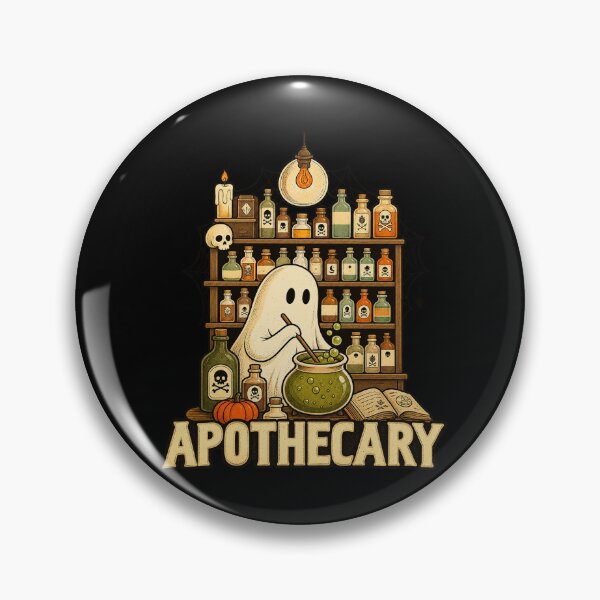 Item preview, Halloween Cute Ghost Pharmacy Tech Apothecary Witch Mystical designed and sold by Gargamal.