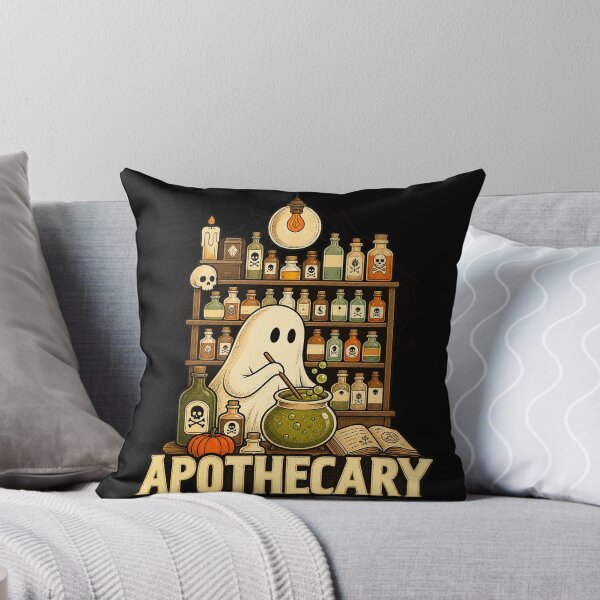 Item preview, Halloween Cute Ghost Pharmacy Tech Apothecary Witch Mystical designed and sold by Gargamal.