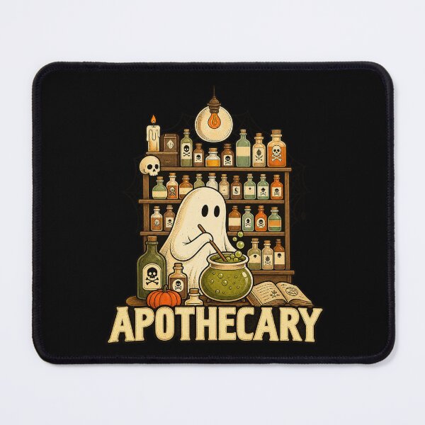 Item preview, Halloween Cute Ghost Pharmacy Tech Apothecary Witch Mystical designed and sold by Gargamal.