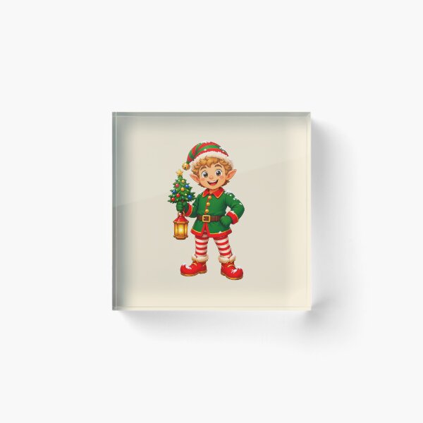 Item preview, Christmas Elf with Lantern and Mini Tree designed and sold by LV-creator.