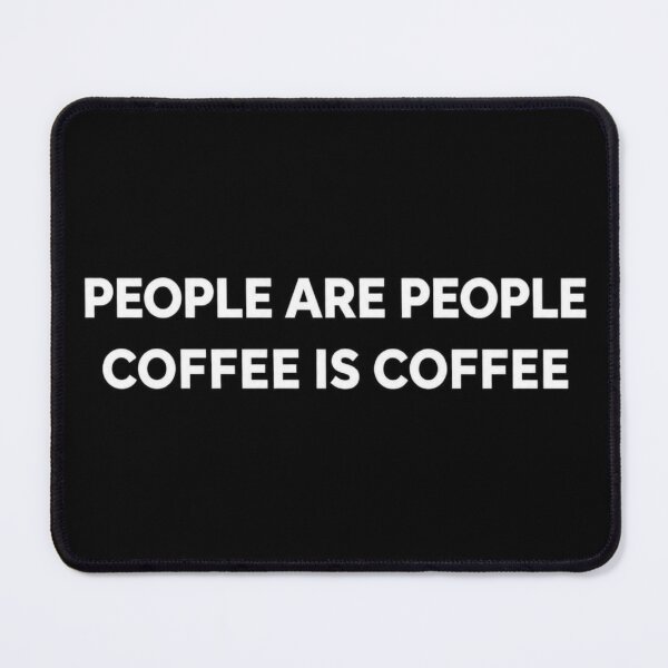 Item preview, Coffee Over People Funny Minimalist Typography designed and sold by Lazarescu.
