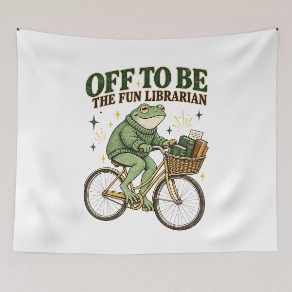 Item preview, Off to Be the Fun Librarian Shirt, Retro Book Lover designed and sold by Samanthzx.