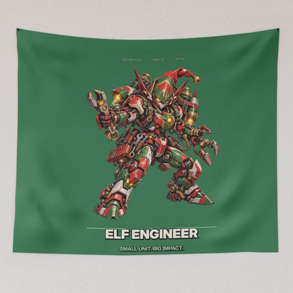 Item preview, Elf Engineer – Christmas Workshop Mech designed and sold by slemfiskz.