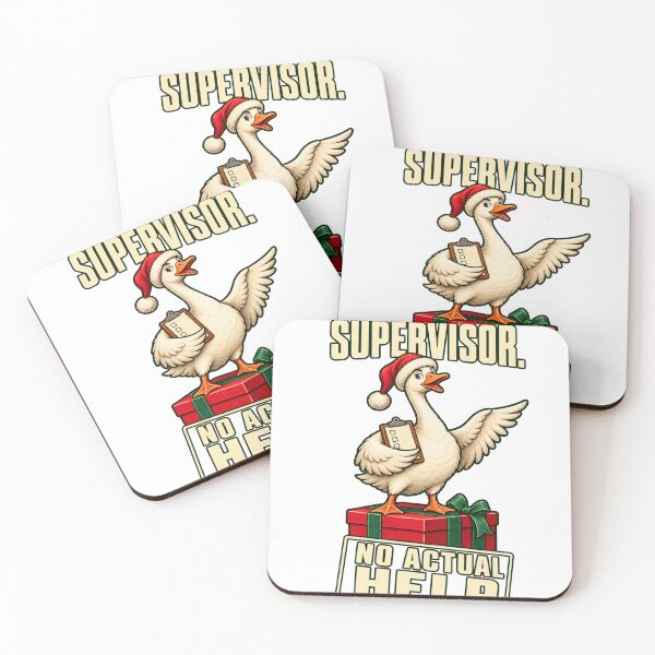 Item preview, Divertido ganso navideño: supervisor de vacaciones, sin ayuda real. designed and sold by PanaddaArtStudio.
