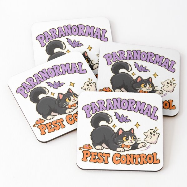 Item preview, Funny Paranormal Pest Control Tuxedo Cat designed and sold by UvooArt.
