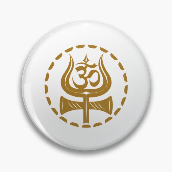 Artikelvorschau, Goldener Shiva Trishul mit Ohm entworfen und verkauft von creed-amato.