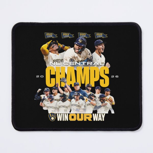 Item preview, Win Our Way Milwaukee Brewers NL Central Champs 2026 Roster Graphic designed and sold by Fryeal Berik.