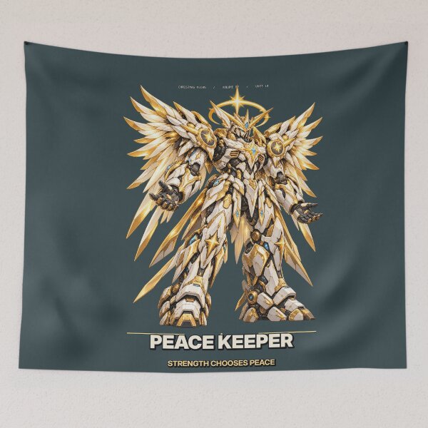 Item preview, Peace Keeper – Golden Angel Christmas Mech designed and sold by slemfiskz.