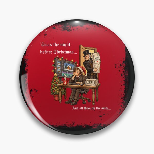 Item preview, The Notes Before Christmas - Funny Video Editor Christmas Design designed and sold by jkleditor.