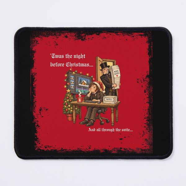 Item preview, The Notes Before Christmas - Funny Video Editor Christmas Design designed and sold by jkleditor.