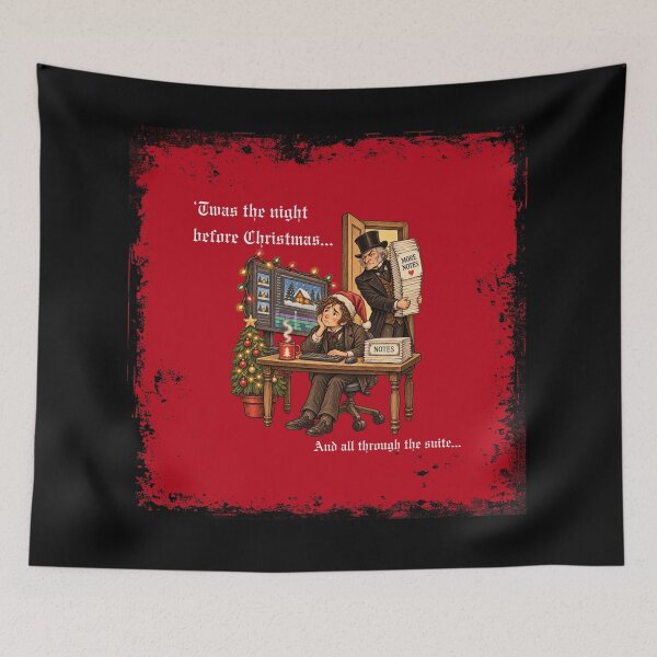 Item preview, The Notes Before Christmas - Funny Video Editor Christmas Design designed and sold by jkleditor.