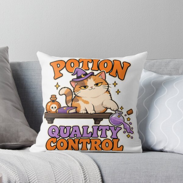 Item preview, Funny Potion Quality Control Calico Cat designed and sold by UvooArt.
