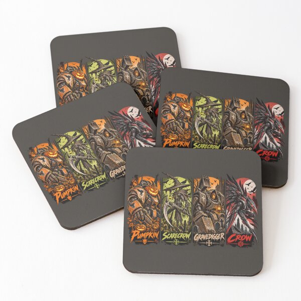 Item preview, Midnight Harvest – Halloween Mecha Quartet designed and sold by slemfiskz.