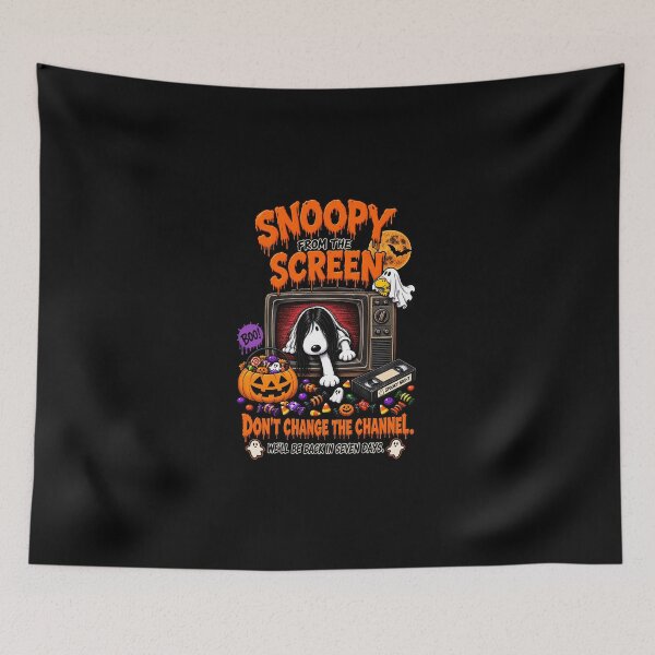 Item preview, Snoopy From The Screen-Halloween Horror Parody designed and sold by CatTalkTshirts.
