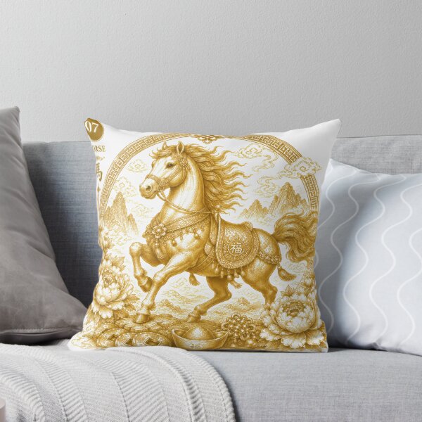 Item preview, Year of the Horse Chinese Zodiac Gold Art Luxury Asian Zodiac designed and sold by Soluna Studio.