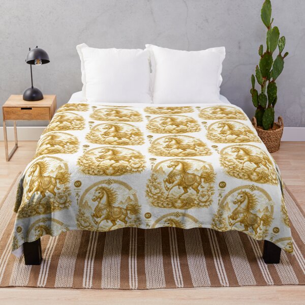 Item preview, Year of the Horse Chinese Zodiac Gold Art Luxury Asian Zodiac designed and sold by Soluna Studio.