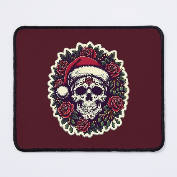 Item preview, Sugar Skull Santa with Gothic Rose Wreath designed and sold by LV-creator.