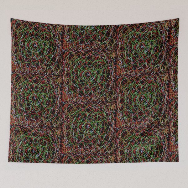 Item preview, The Web of Life’s Illusions | Colorful Abstract Line Art designed and sold by 22k Lab Studio.