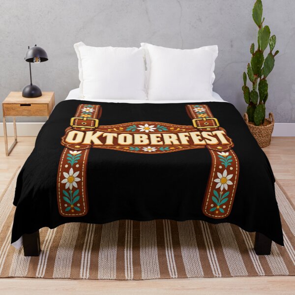 Item preview, Oktoberfest Lederhosen Floral Bavarian Festival Design designed and sold by stmpdwrld.