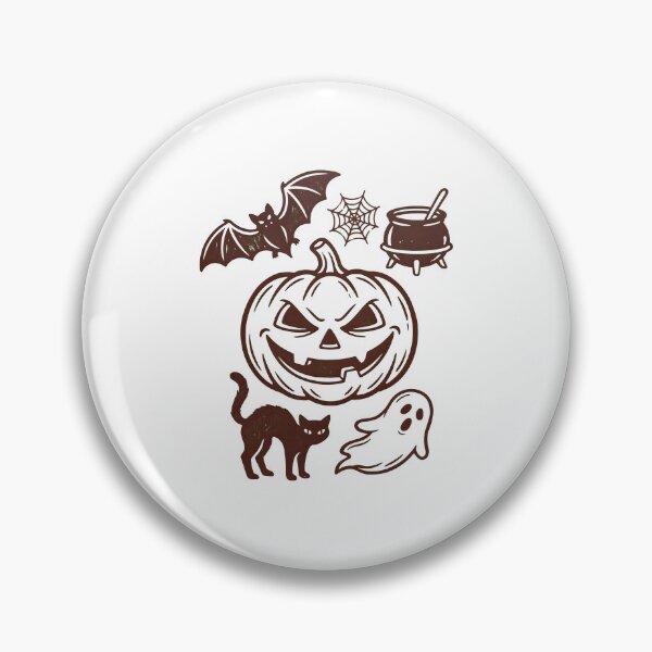 Item preview, Spooky Halloween Icons Vintage Art designed and sold by OlyvieArt.