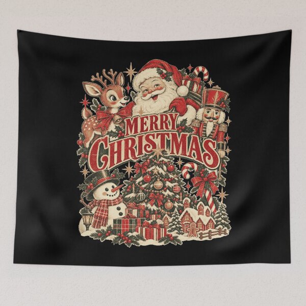 Item preview, Vintage Christmas Graphic Shirt, Retro Santa Sweatshirt, Snowman Tee, Holiday Reindeer Graphic Crewneck, Tis The Season Xmas Gift for Family designed and sold by Petrillo3z.