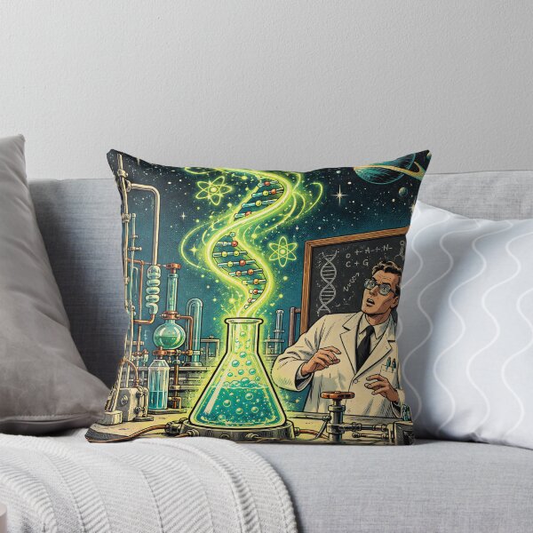 Item preview, Vintage Extraterrestrial Genetics Science Fiction Poster designed and sold by Curio Meridian.
