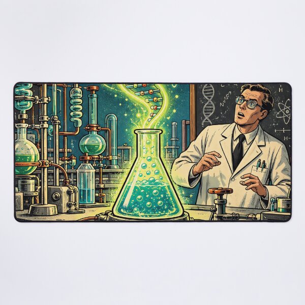 Item preview, Vintage Extraterrestrial Genetics Science Fiction Poster designed and sold by Curio Meridian.