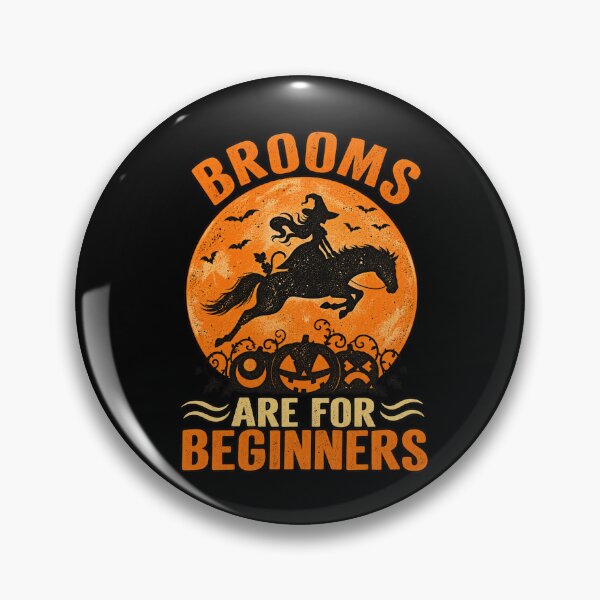 Item preview, Horses Equestrian Witch Halloween - Brooms are for Beginners designed and sold by HenikaPonko.