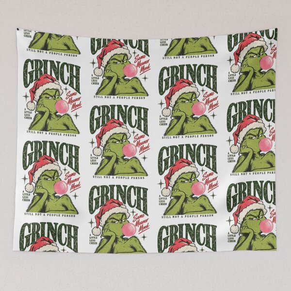 Item preview, Grinch Bubblegum Shirt, Vintage Grinch Christmas Tee, Still Not a People Person Shirt, Funny Sarcastic Holiday Outfit, Grinch Lover Gift designed and sold by Manellaa.