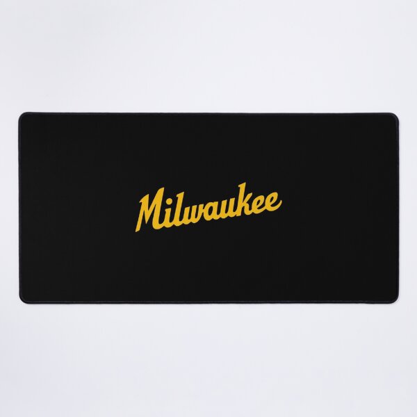 Item preview, Milwaukee Brewers Classic Script Wordmark Gold Typography Baseball Wisconsin designed and sold by Fryeal Berik.