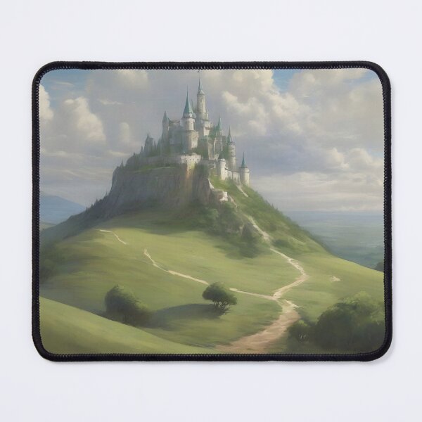 Item preview, Enchanted Castle on Hill Overlooking the Green Plains designed and sold by Fanta-sticky.