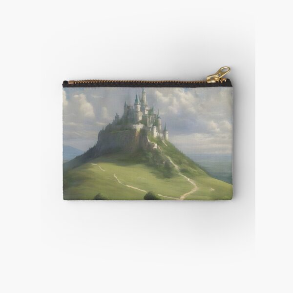 Item preview, Enchanted Castle on Hill Overlooking the Green Plains designed and sold by Fanta-sticky.