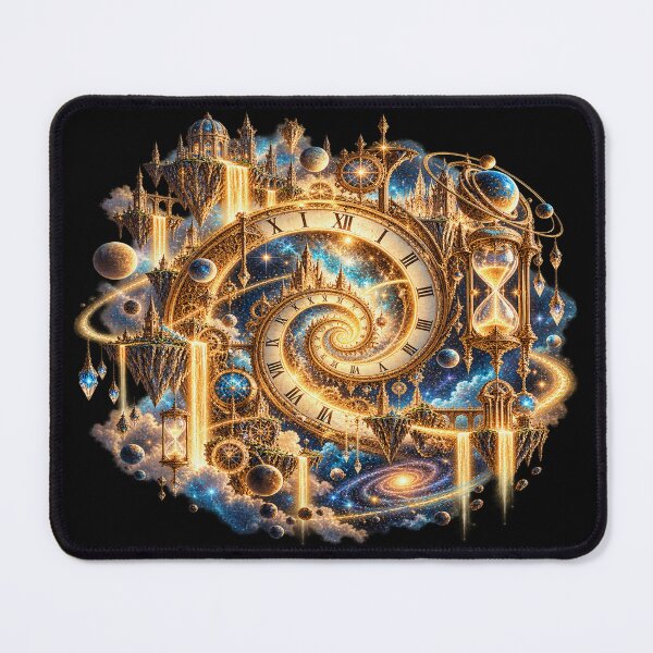 Item preview, Eternal Time Spiral – Golden Cosmic Clockwork designed and sold by TroviTutto.
