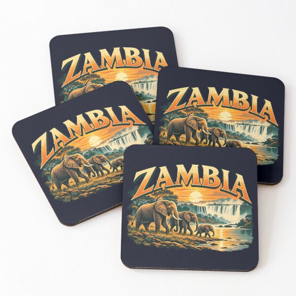Item preview, Zambia Elephant Safari, Africa Victoria Falls Wildlife designed and sold by madtoyman.