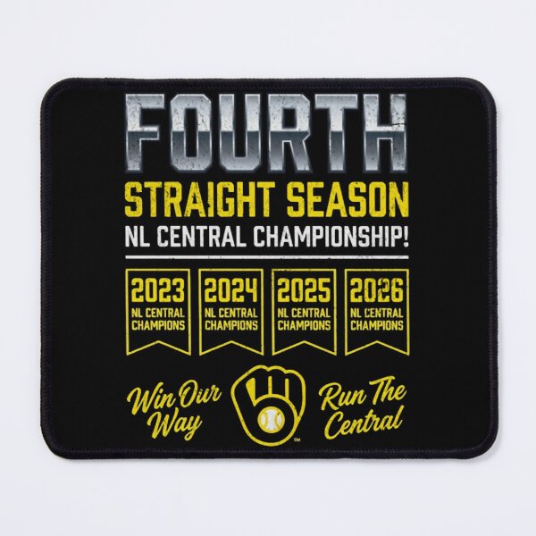 Item preview, Milwaukee Brewers Fourth Straight NL Central Champions designed and sold by Fryeal Berik.