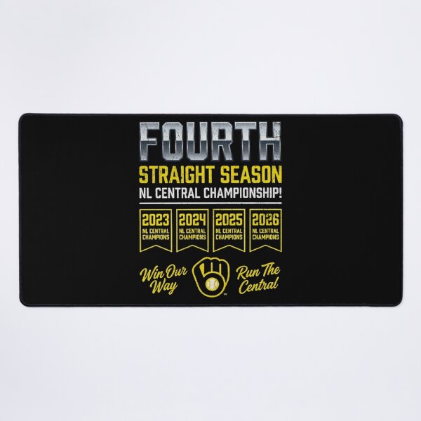 Item preview, Milwaukee Brewers Fourth Straight NL Central Champions designed and sold by Fryeal Berik.