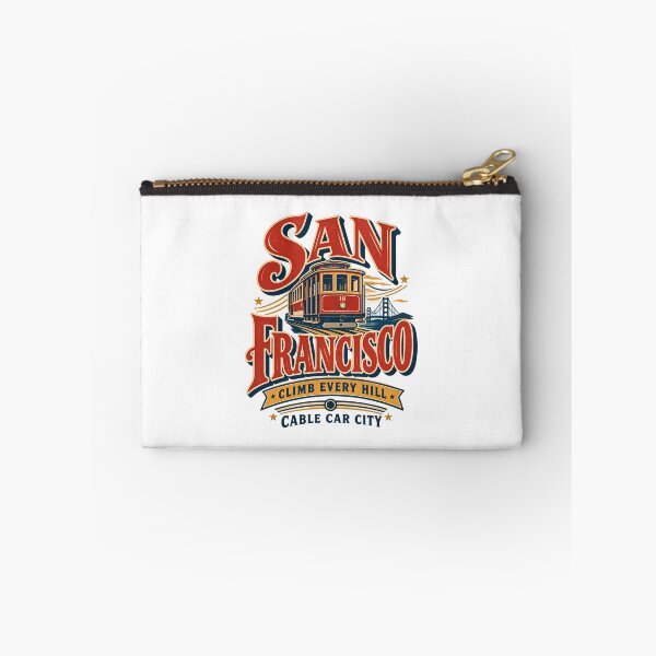 Item preview, San Francisco Cable Car Vintage Travel Art - Climb Every Hill designed and sold by Globalcitytees.
