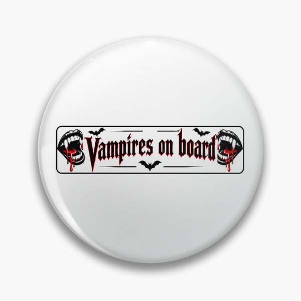 Item preview, Vampires on board funny meme bumper designed and sold by SULALA-cats.