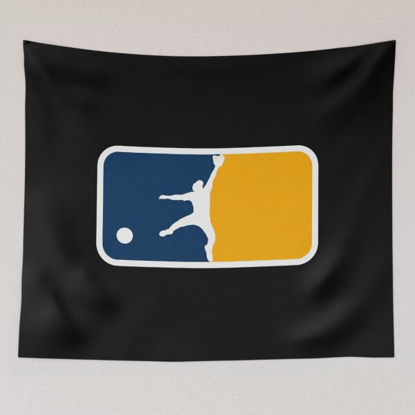 Item preview, Milwaukee Brewers Luis Lara Leaping Catch Silhouette Baseball designed and sold by Fryeal Berik.
