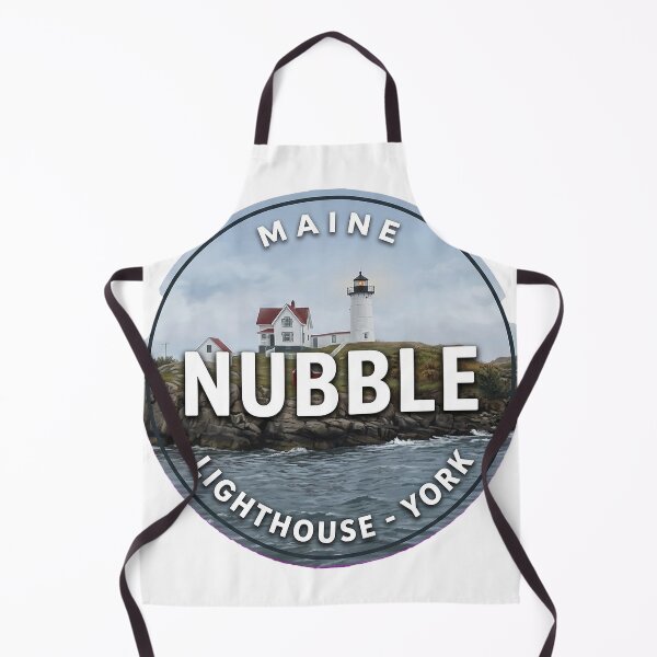 Item preview, Nubble Lighthouse Maine Foggy Morning Round Badge Sticker designed and sold by DetourDgn.