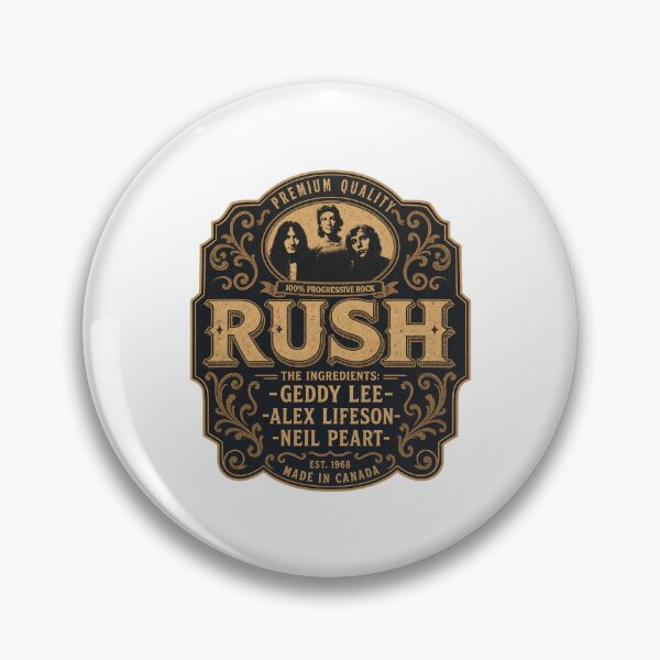 Item preview, Rush Vintage Band Badge designed and sold by HaroldValenela.