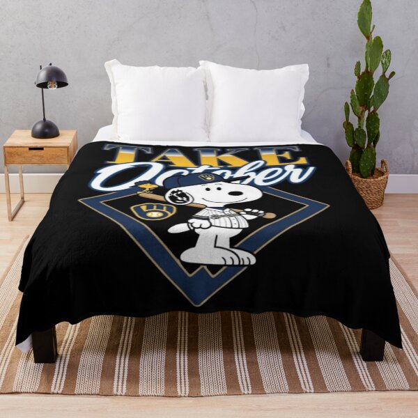 Item preview, Milwaukee Brewers Take October Snoopy Peanuts Baseball Postseason Wisconsin designed and sold by Fryeal Berik.