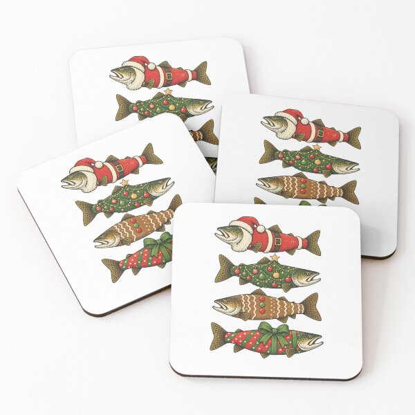 Item preview, Christmas Trout Fishing designed and sold by Manellaa.