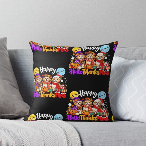 Item preview, Happy Hallothanksmas Shih Tzu Dog Halloween Christmas designed and sold by serialcarachts.